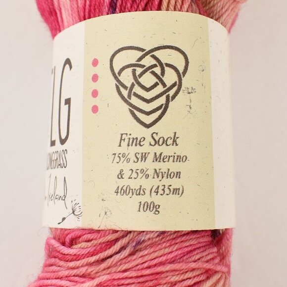 LITLG Fine Sock Yarn SW Merino Nylon 460 Yards 100g Jezebel Colorway - Picture 3 of 4